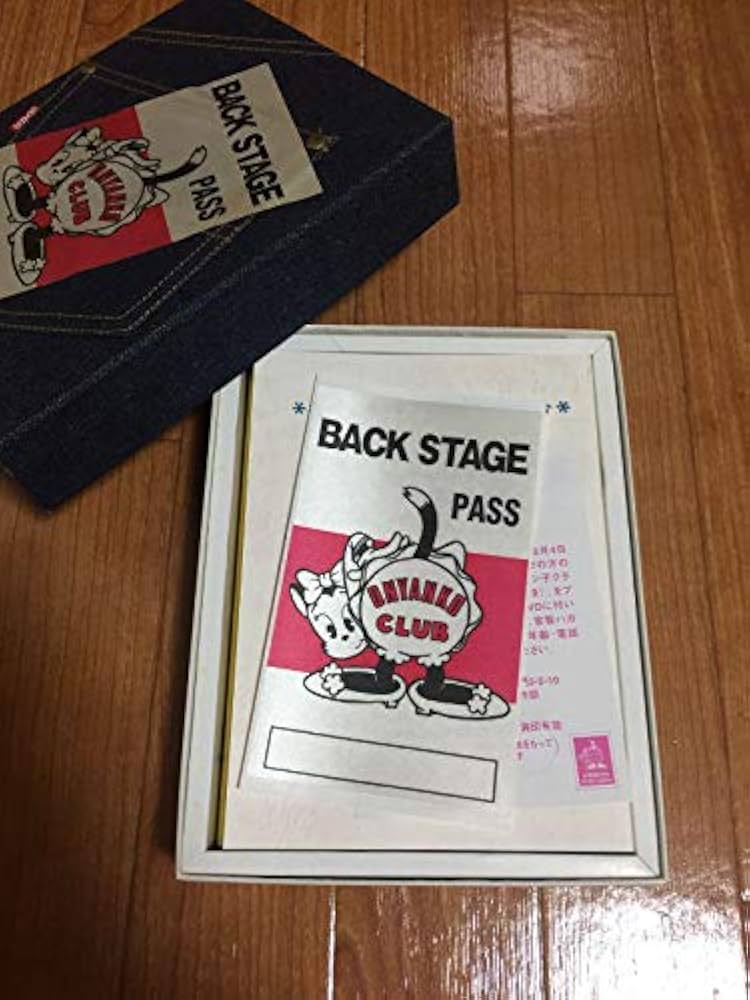 おニャン子クラブ　限定品　BACK STAGE PASS おニャン子クラブ限定品BACK STAGE PASS
